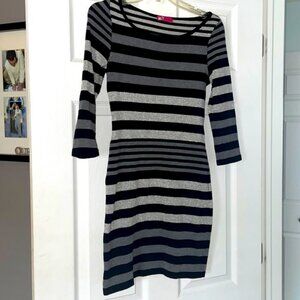 Striped sweater dress